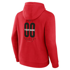 Chicago Bulls Center Court Name & Number Custom Hoodie Red