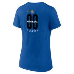 Orlando Magic Women's Center Court Name & Number Custom V-Neck T-Shirt Blue