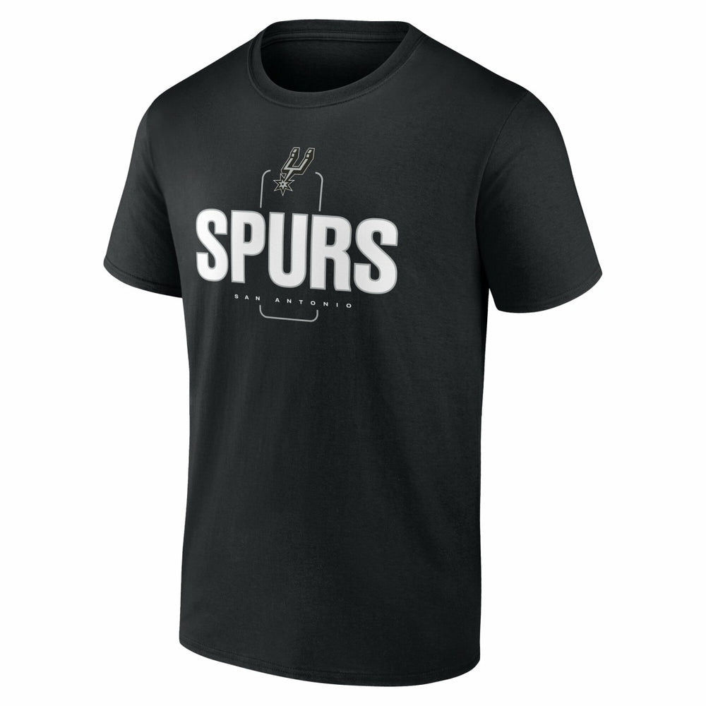 San Antonio Spurs Center Court Name & Number Custom T-Shirt Black