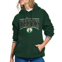 Boston Celtics Starter Women's Arch Stripe Fleece Hoodie Kelly Green