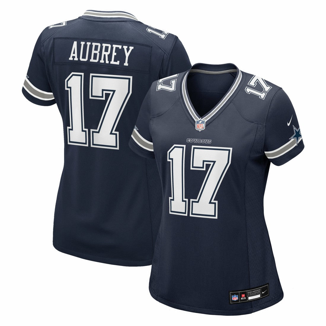 Nike Brandon Aubrey Dallas Cowboys Women's Team Game Jersey Navy