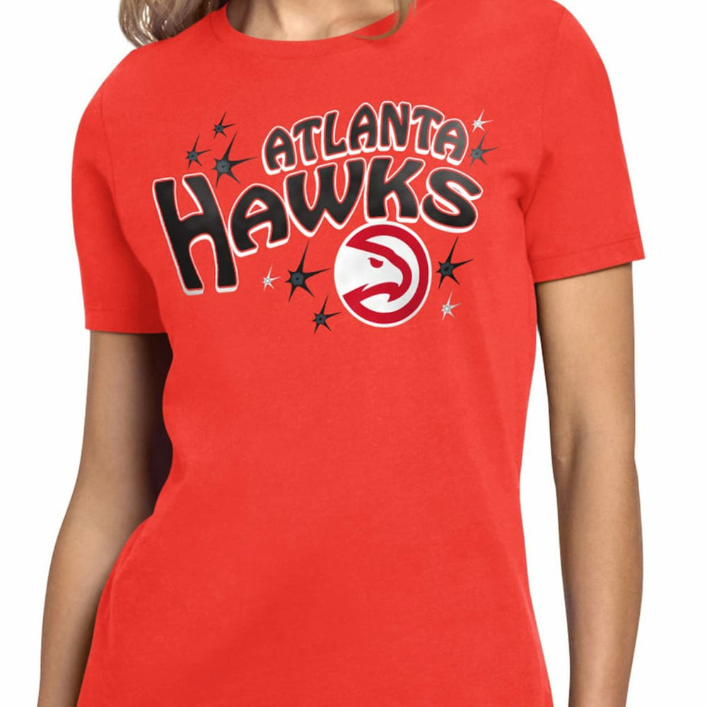 Atlanta Hawks Starter Women's Fireworks T-Shirt Red