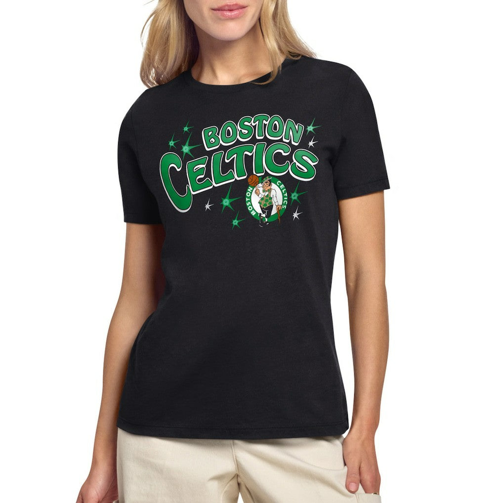 Boston Celtics Starter Women's Fireworks T-Shirt Black