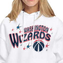 Washington Wizards Starter Women's Fireworks Fleece Hoodie White