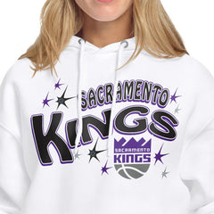 Sacramento Kings Starter Women's Fireworks Fleece Hoodie White