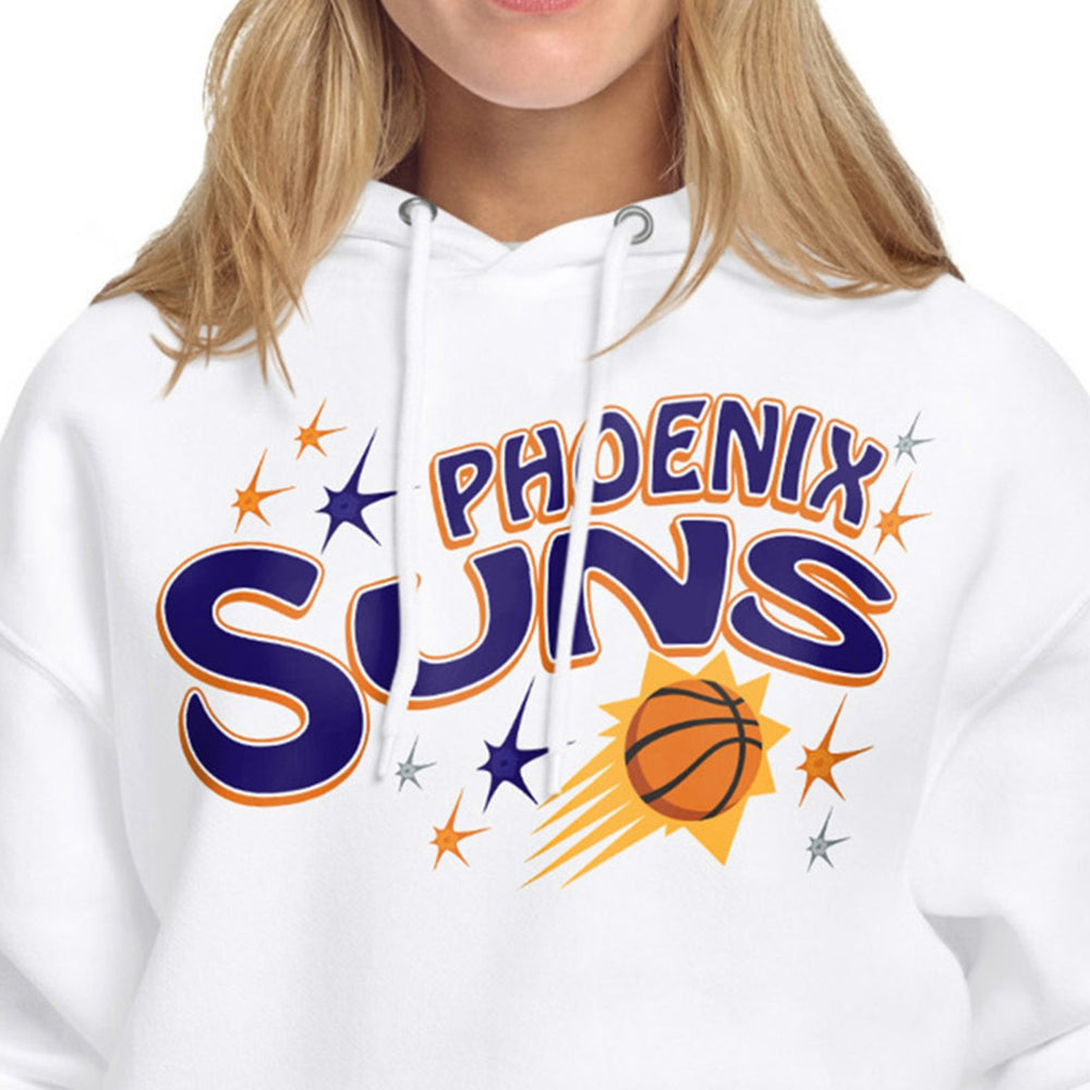 Phoenix Suns Starter Women's Fireworks Fleece Hoodie White