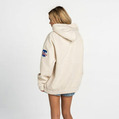Philadelphia Phillies The Wild Collective Women's Oversized Cord Hoodie - Cream - MLB on Sale