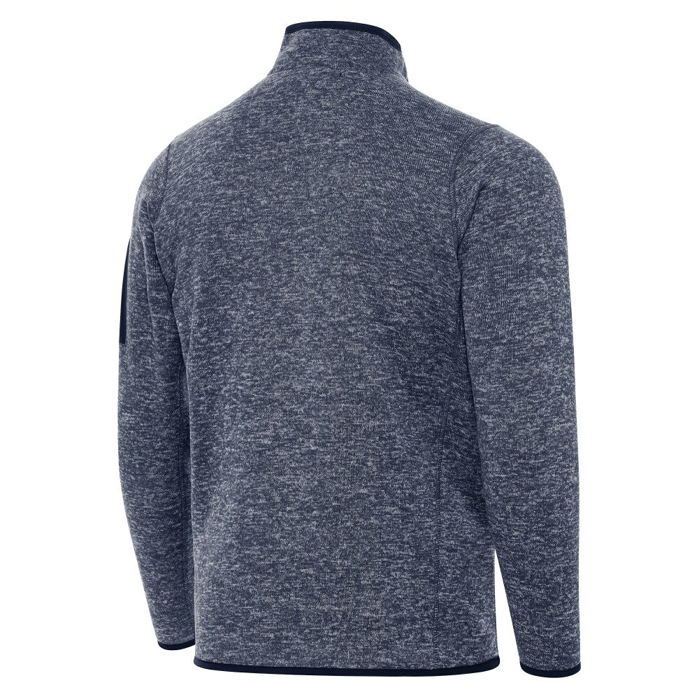 Spain National Team Antigua Elevate Quarter-Zip Pullover Heather Navy