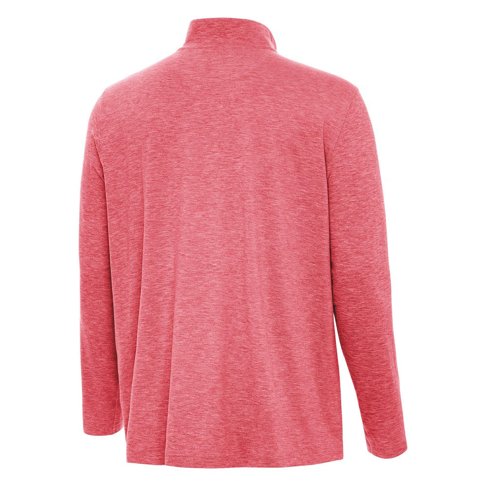 Spain National Team Antigua Masters Quarter-Zip Pullover Heather Red