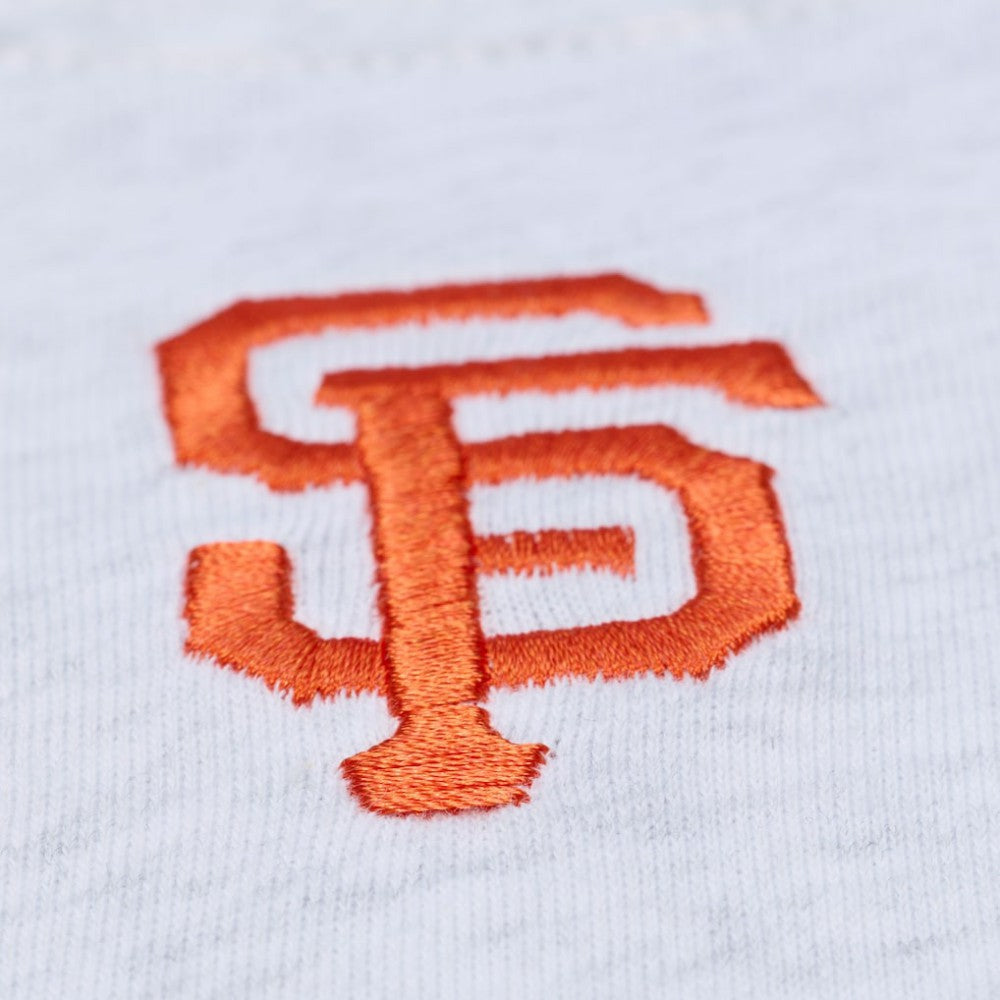 San Francisco Giants Mitchell & Ness Women's Script Cropped Boxy T-Shirt - Heather Gray - Mitchell & Ness Online