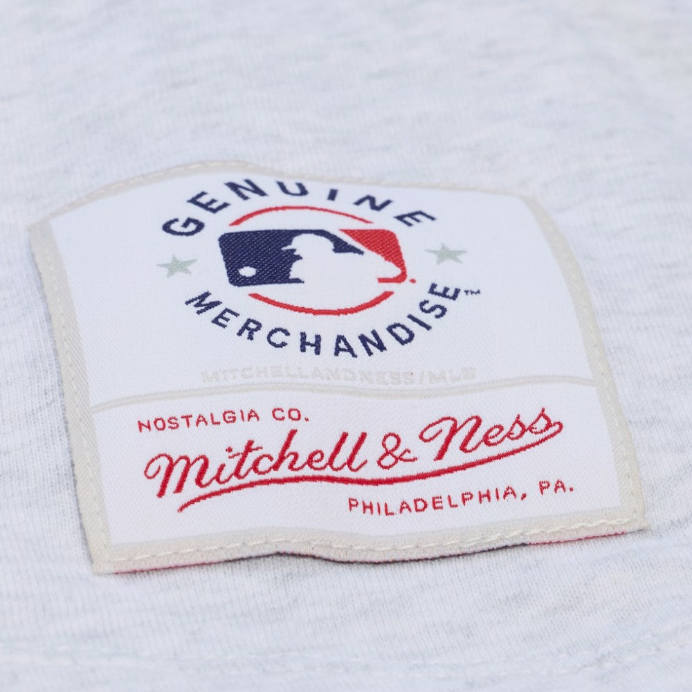 Los Angeles Dodgers Mitchell & Ness Women's Script Cropped Boxy T-Shirt - Heather Gray - Mitchell & Ness Discount