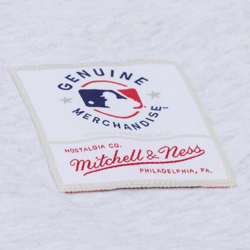 San Diego Padres Mitchell & Ness Women's Script Cropped Boxy T-Shirt - Heather Gray - Mitchell & Ness Sale