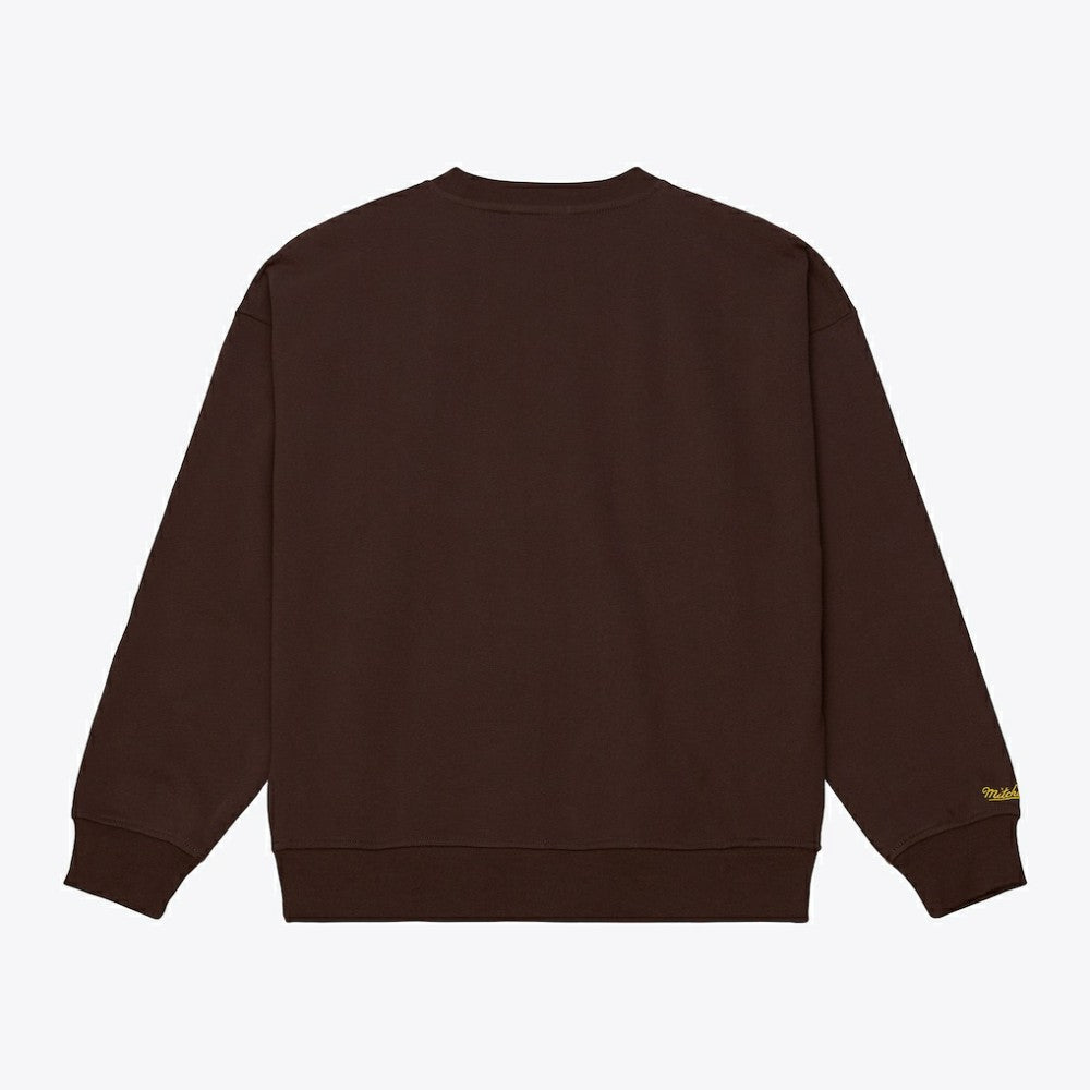 San Diego Padres Mitchell & Ness Women's Script Sweatshirt - Brown - Mitchell & Ness Discount
