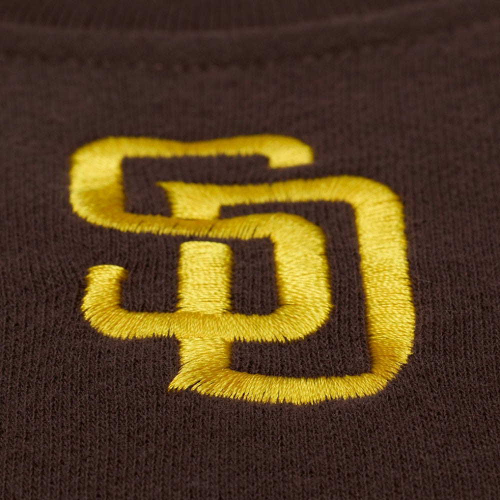 San Diego Padres Mitchell & Ness Women's Script Sweatshirt - Brown - Mitchell & Ness Discount