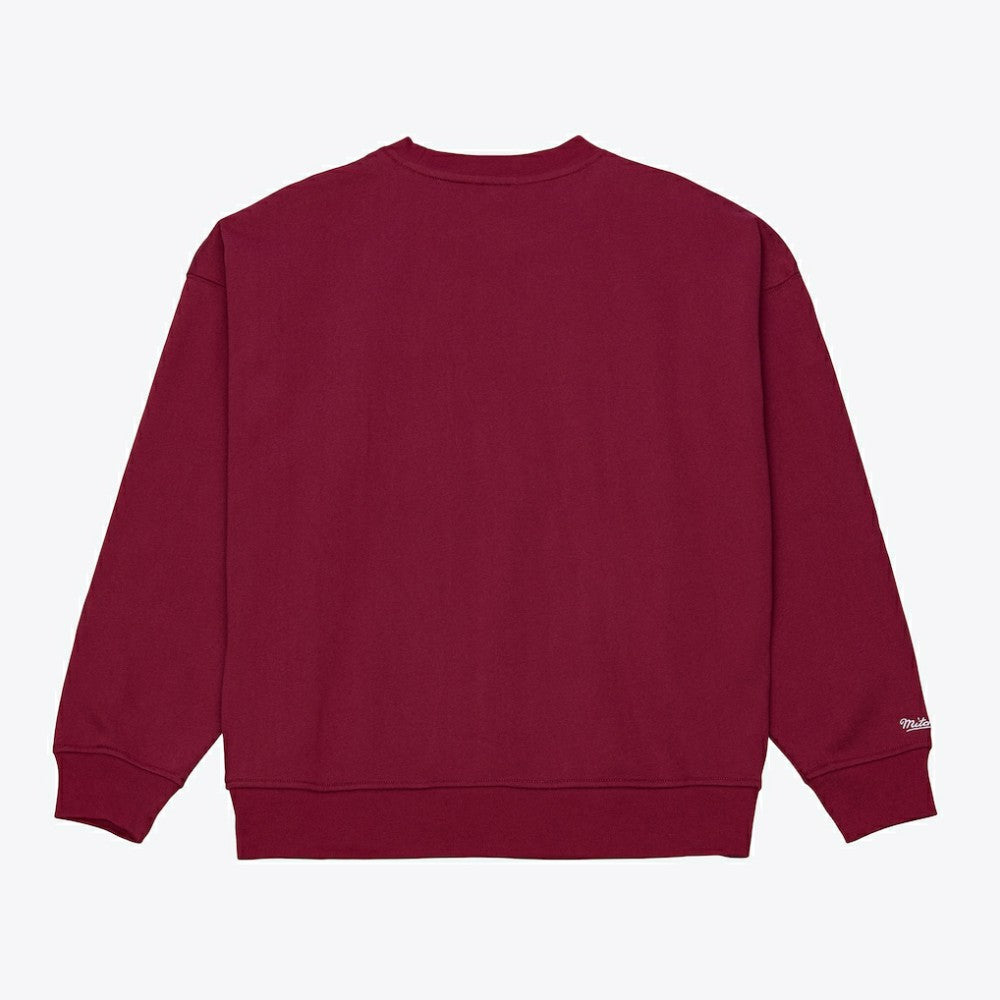 Philadelphia Phillies Mitchell & Ness Women's Script Sweatshirt - Burgundy - Mitchell & Ness Sale