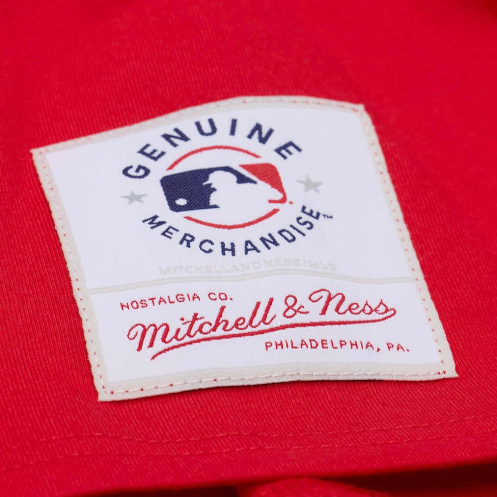 Los Angeles Angels Mitchell & Ness Women's Pep Rally Cropped Boxy T-Shirt - Red - Mitchell & Ness Sale