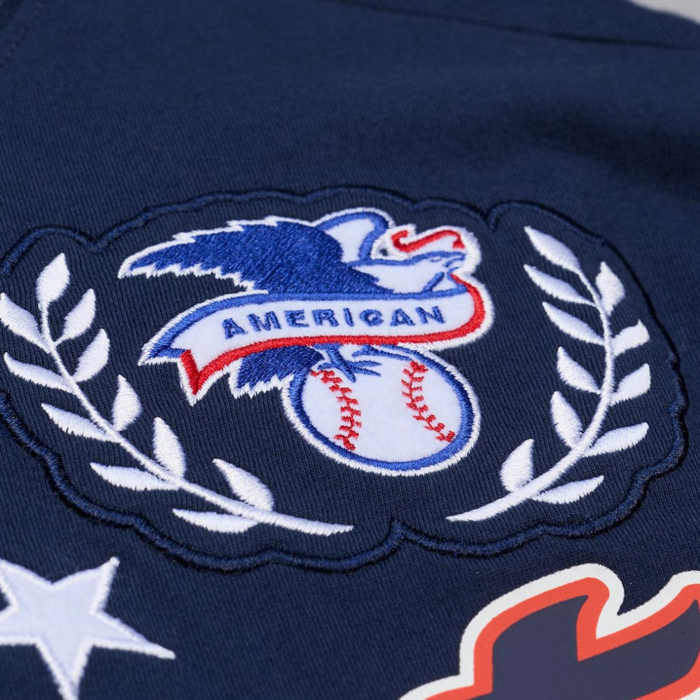 Detroit Tigers Mitchell & Ness Women's Pep Rally Cropped Boxy T-Shirt - Navy - Mitchell & Ness on Sale