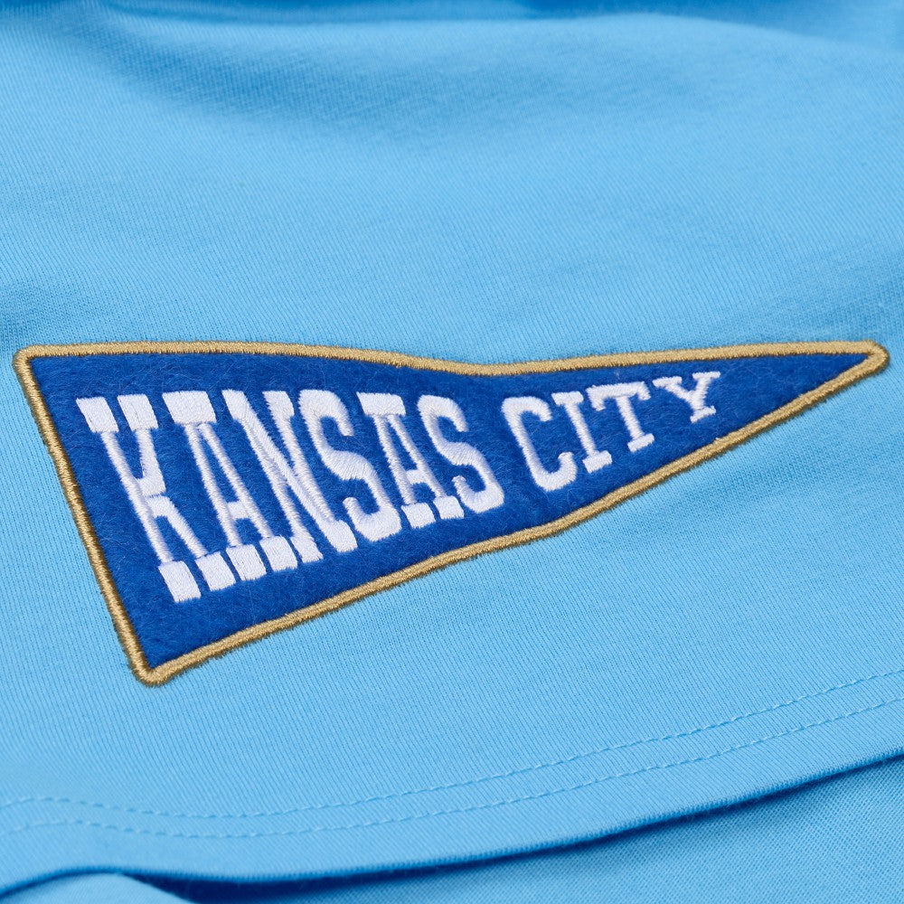 Kansas City Royals Mitchell & Ness Women's Pep Rally Cropped Boxy T-Shirt - Light Blue - Mitchell & Ness Sale