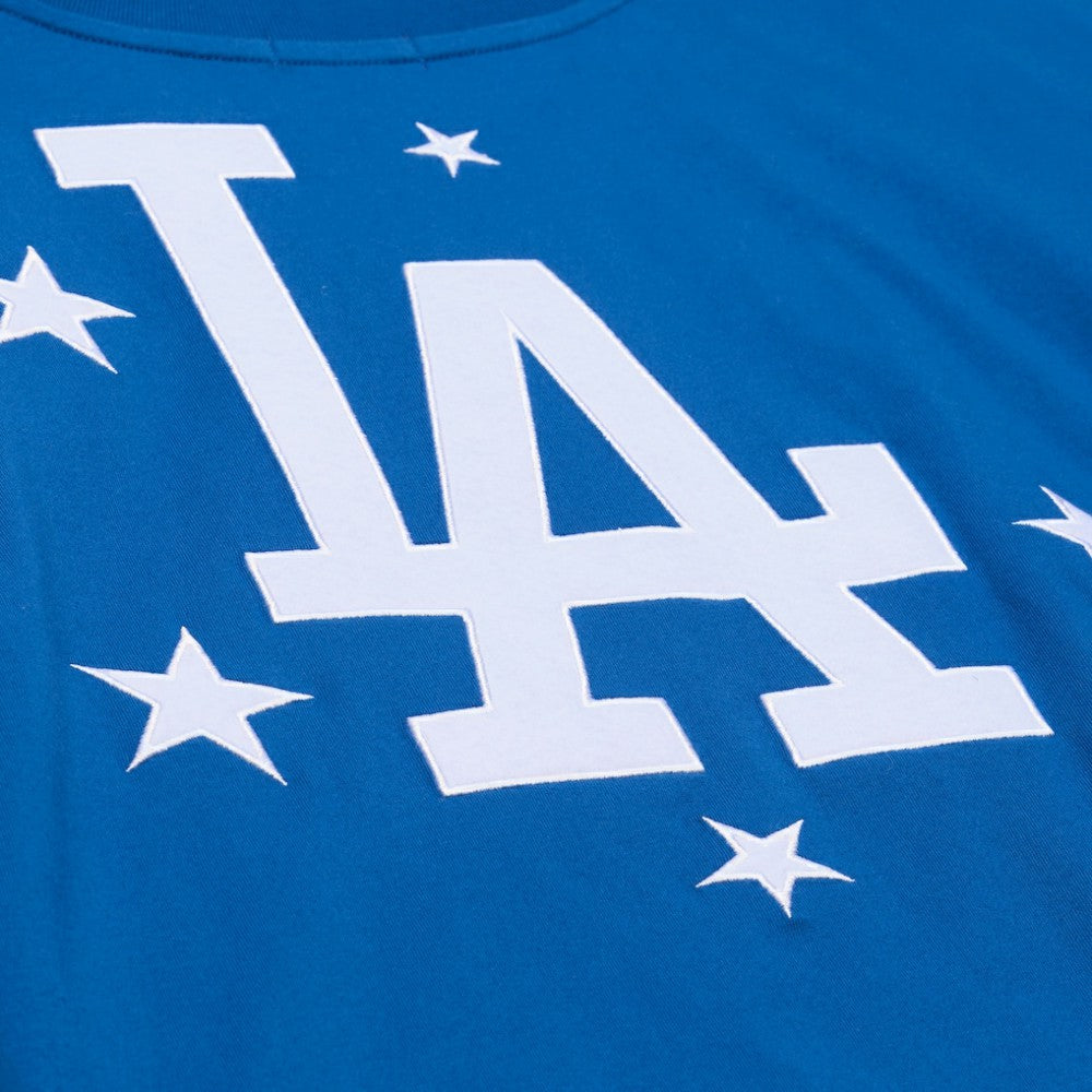 Los Angeles Dodgers Mitchell & Ness Women's Pep Rally Cropped Boxy T-Shirt - Royal - Mitchell & Ness Sale