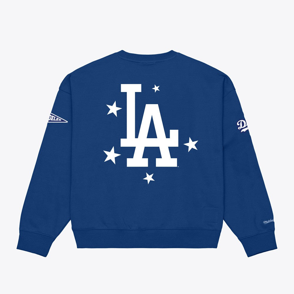 Los Angeles Dodgers Mitchell & Ness Women's Pep Rally Sweatshirt - Royal - Mitchell & Ness Discount