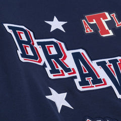 Atlanta Braves Mitchell & Ness Women's Pep Rally Sweatshirt - Navy - Mitchell & Ness Sale