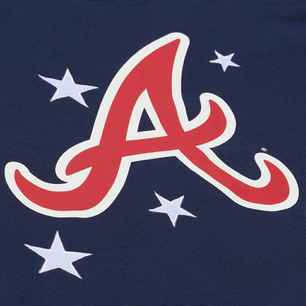 Atlanta Braves Mitchell & Ness Women's Pep Rally Sweatshirt - Navy - Mitchell & Ness Sale