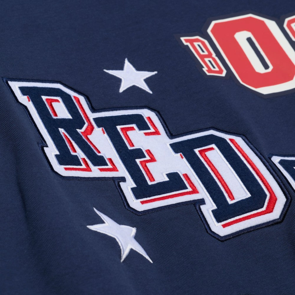 Boston Red Sox Mitchell & Ness Women's Pep Rally Sweatshirt - Navy - Mitchell & Ness on Sale