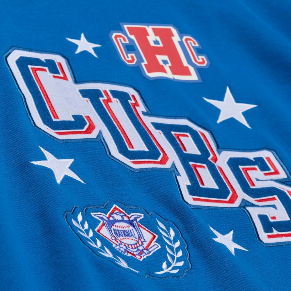 Chicago Cubs Mitchell & Ness Women's Pep Rally Sweatshirt - Royal - Mitchell & Ness Online
