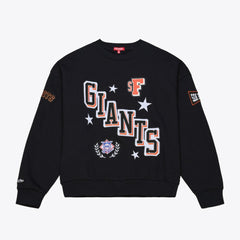 San Francisco Giants Mitchell & Ness Women's Pep Rally Sweatshirt - Black - Mitchell & Ness Online