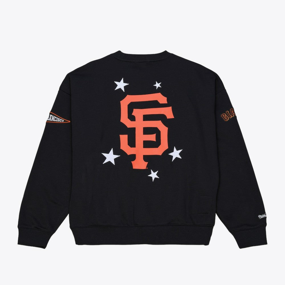 San Francisco Giants Mitchell & Ness Women's Pep Rally Sweatshirt - Black - Mitchell & Ness Online
