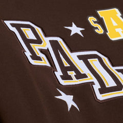 San Diego Padres Mitchell & Ness Women's Pep Rally Sweatshirt - Brown - Mitchell & Ness Sale