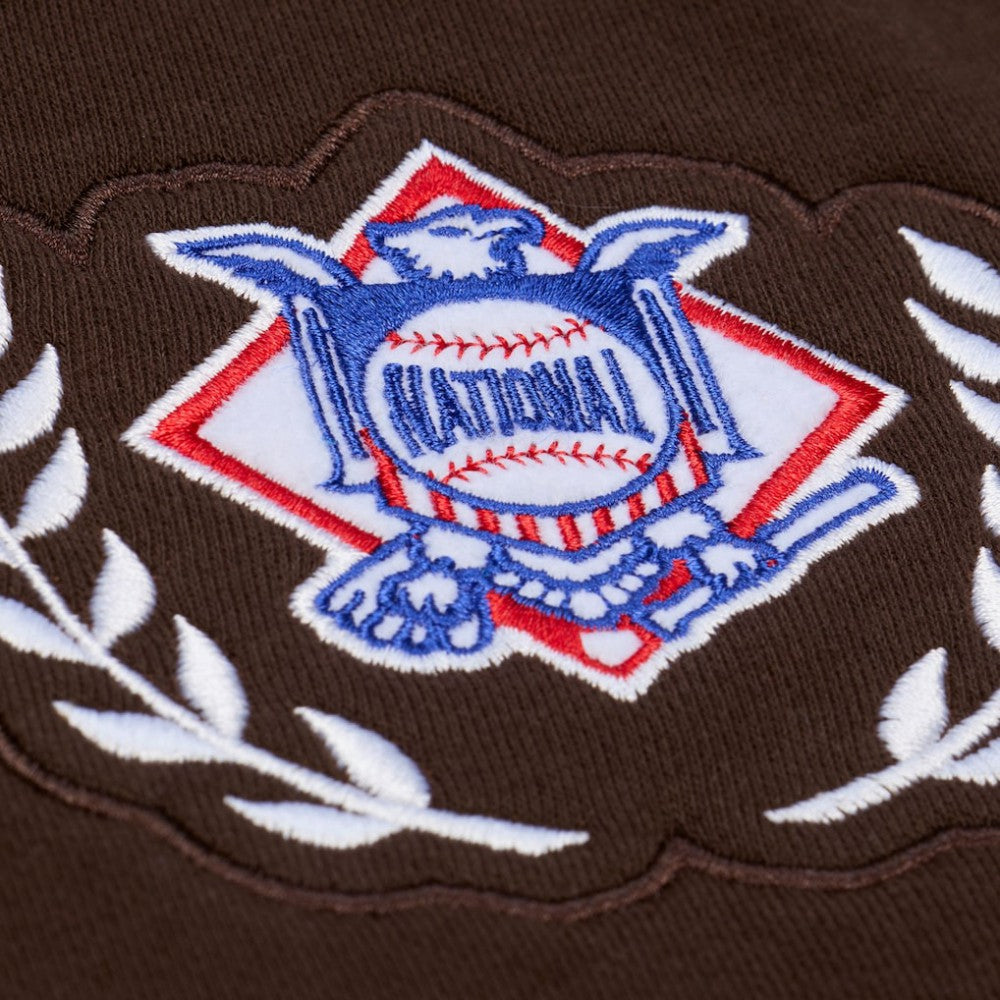 San Diego Padres Mitchell & Ness Women's Pep Rally Sweatshirt - Brown - Mitchell & Ness Sale