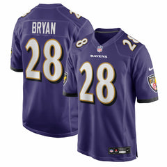 Nike Taven Bryan Baltimore Ravens Team Game Jersey Purple