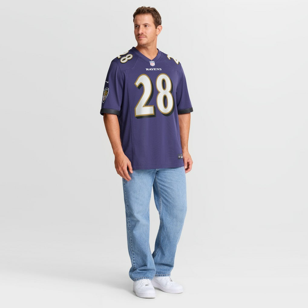 Nike Taven Bryan Baltimore Ravens Team Game Jersey Purple