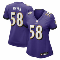 Nike Taven Bryan Baltimore Ravens Women's Team Game Jersey Purple