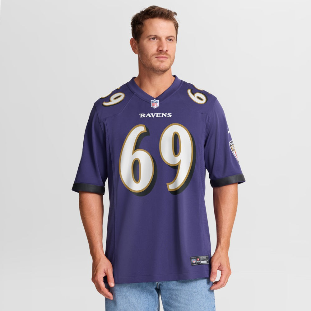 Nike Josh Tupou Baltimore Ravens Team Game Jersey Purple