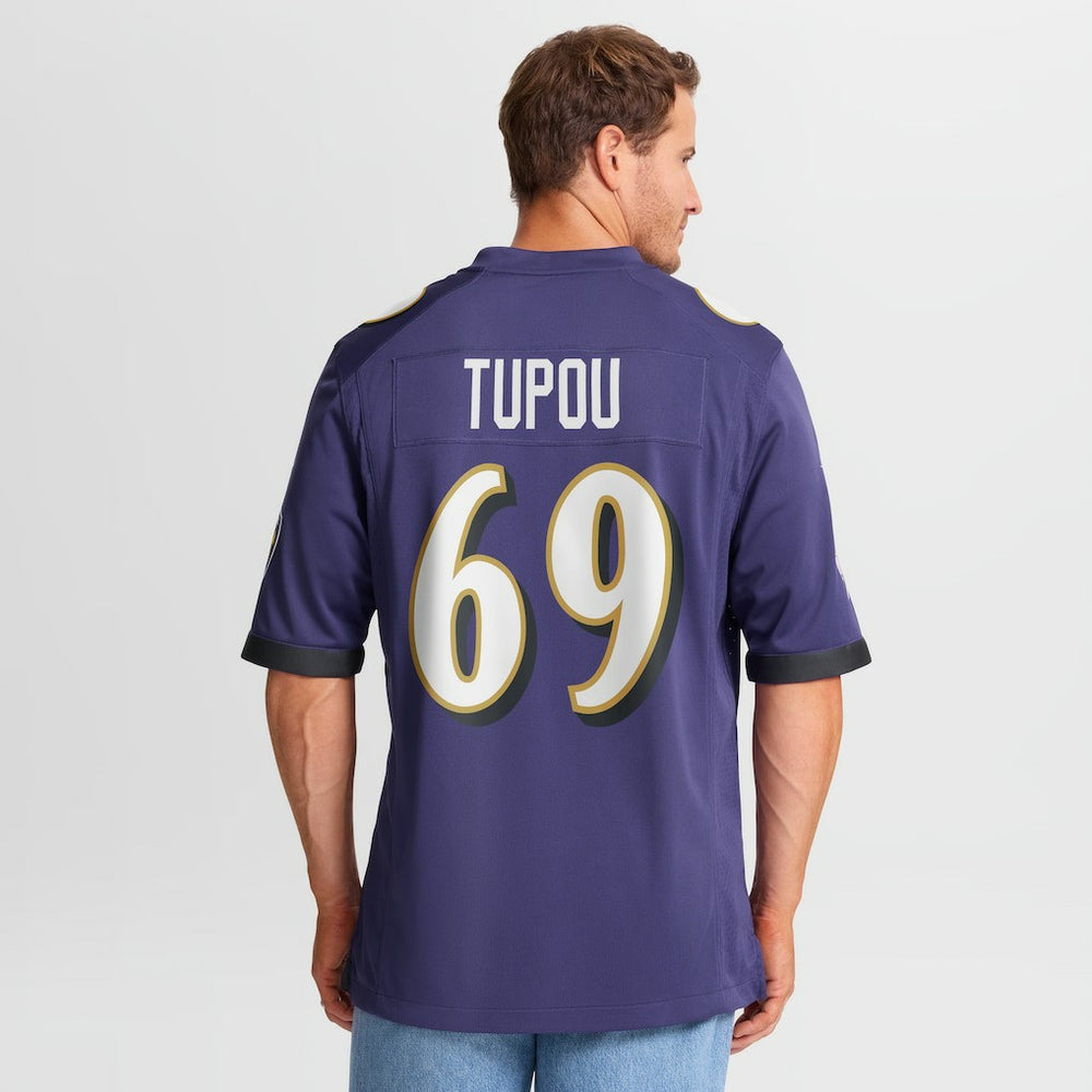 Nike Josh Tupou Baltimore Ravens Team Game Jersey Purple
