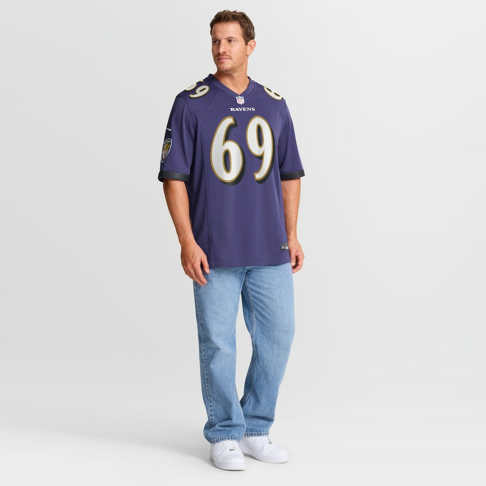 Nike Josh Tupou Baltimore Ravens Team Game Jersey Purple