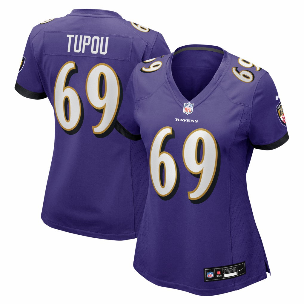 Nike Josh Tupou Baltimore Ravens Women's Team Game Jersey Purple