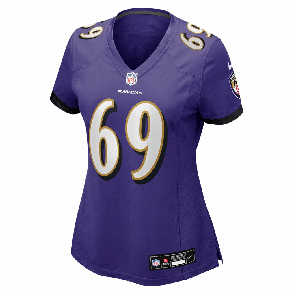 Nike Josh Tupou Baltimore Ravens Women's Team Game Jersey Purple
