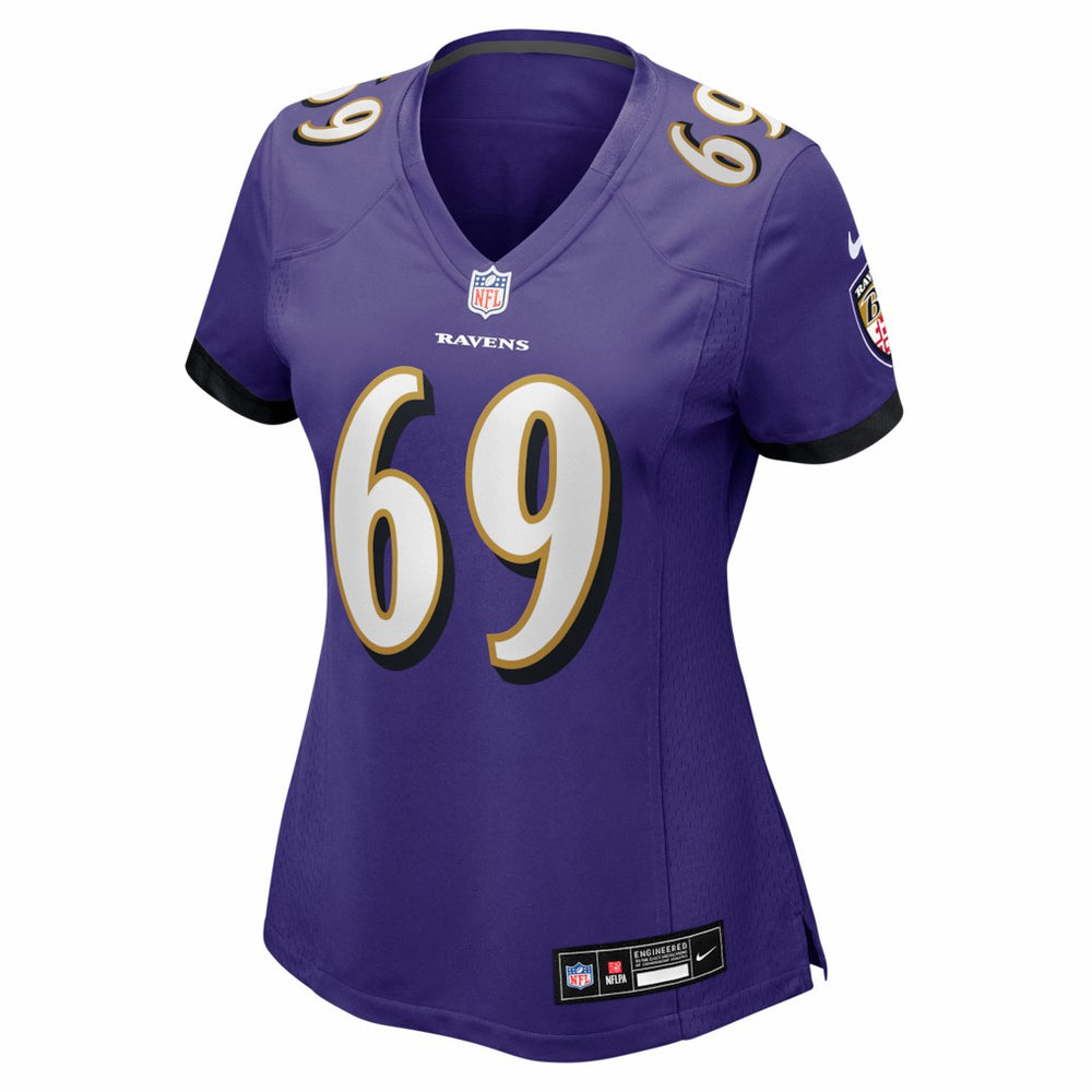 Nike Josh Tupou Baltimore Ravens Women's Team Game Jersey Purple