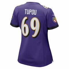 Nike Josh Tupou Baltimore Ravens Women's Team Game Jersey Purple