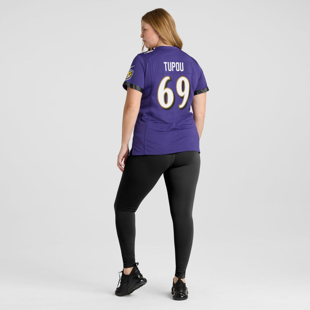 Nike Josh Tupou Baltimore Ravens Women's Team Game Jersey Purple