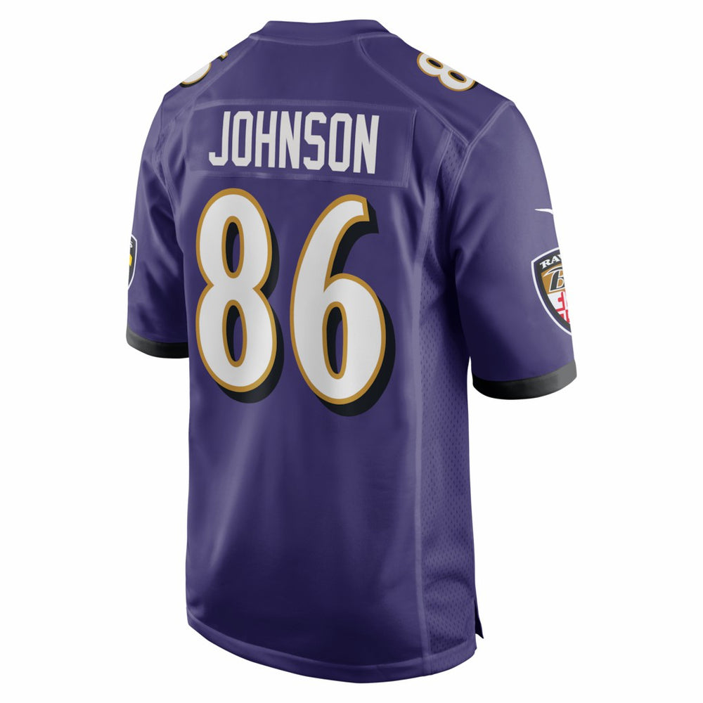 Nike Cornelius Johnson Baltimore Ravens Team Game Jersey Purple