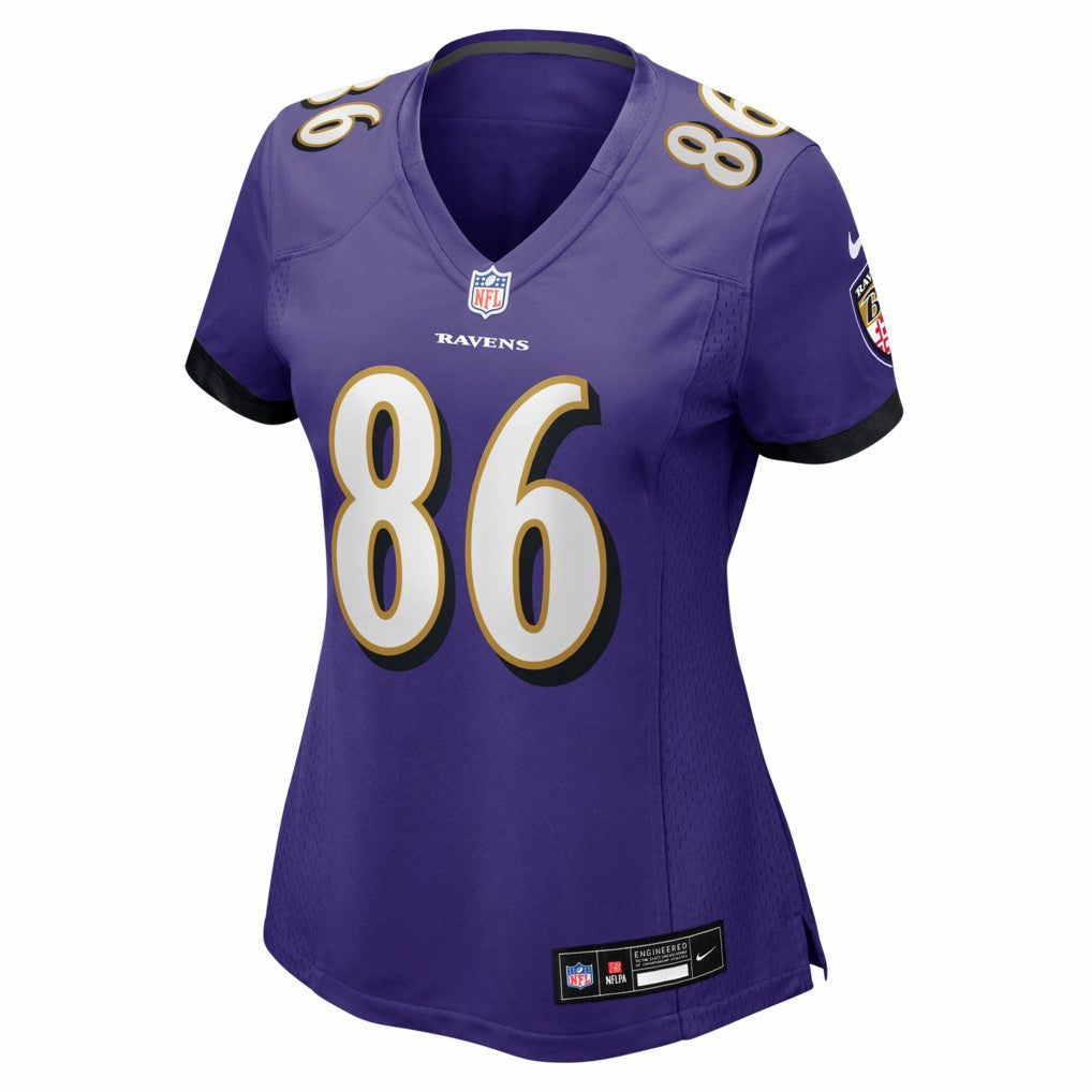 Nike Cornelius Johnson Baltimore Ravens Women's Team Game Jersey Purple