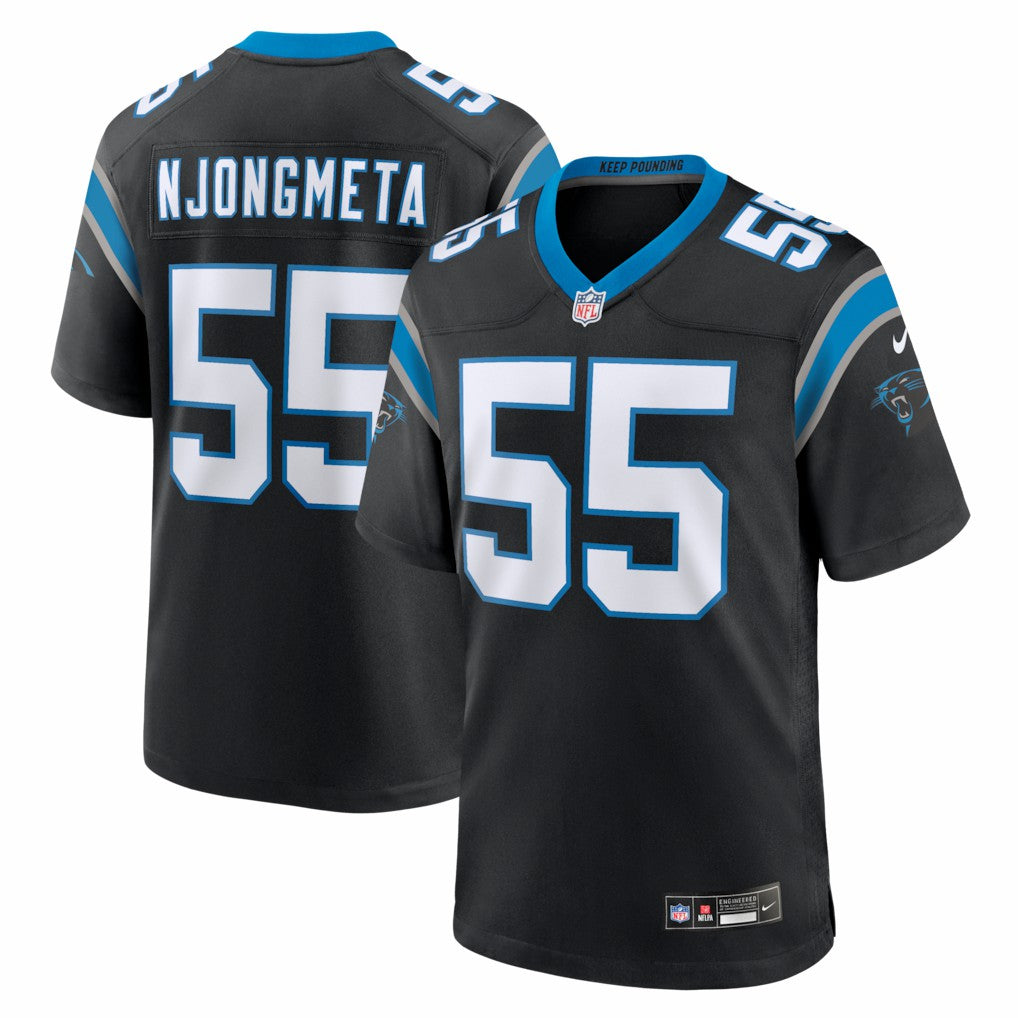 Nike Maema Njongmeta Carolina Panthers Team Game Jersey Black