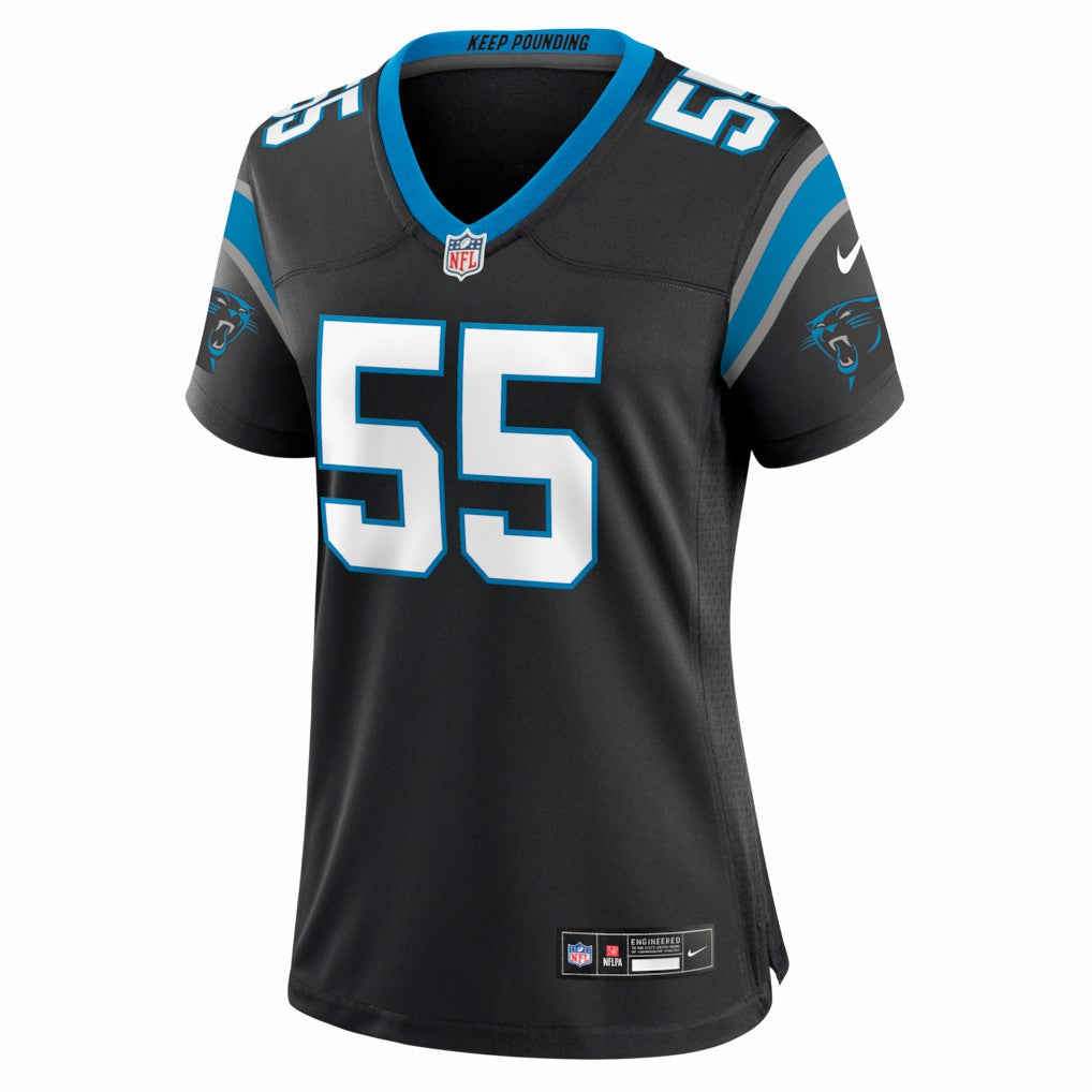 Nike Maema Njongmeta Carolina Panthers Women's Team Game Jersey Black