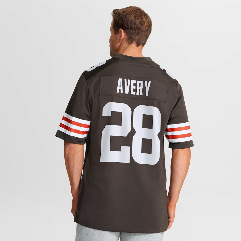 Nike Tre Avery Cleveland Browns Team Game Jersey Brown