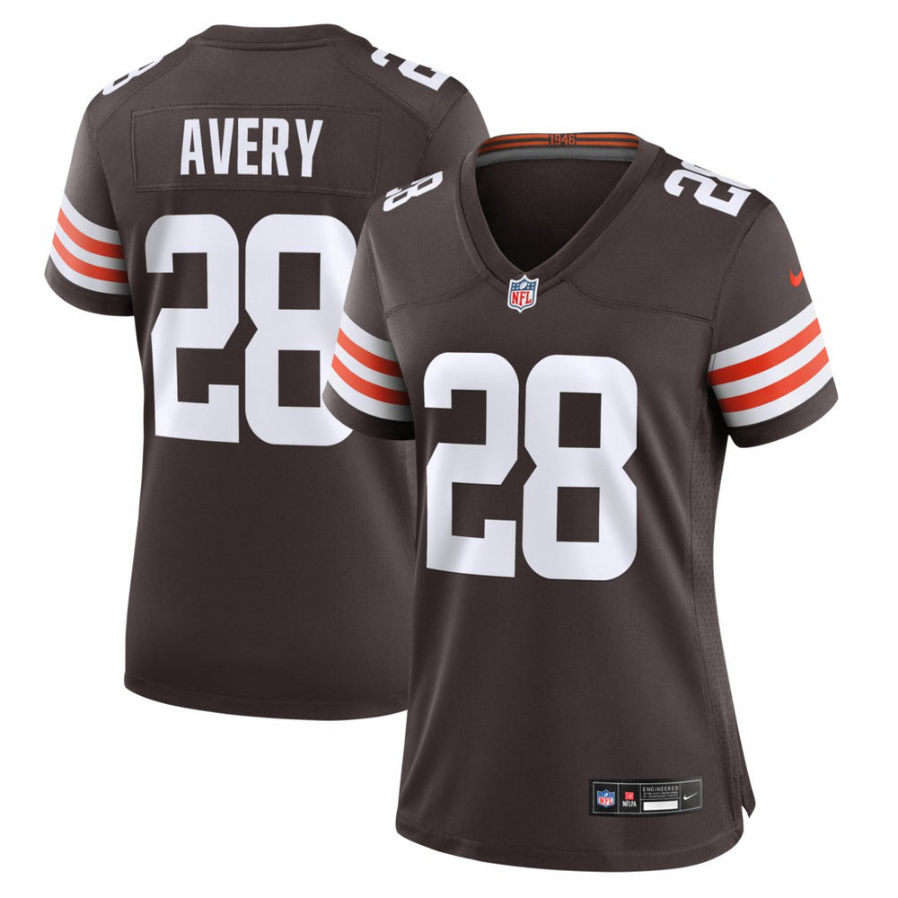 Nike Tre Avery Cleveland Browns Women's Team Game Jersey Brown