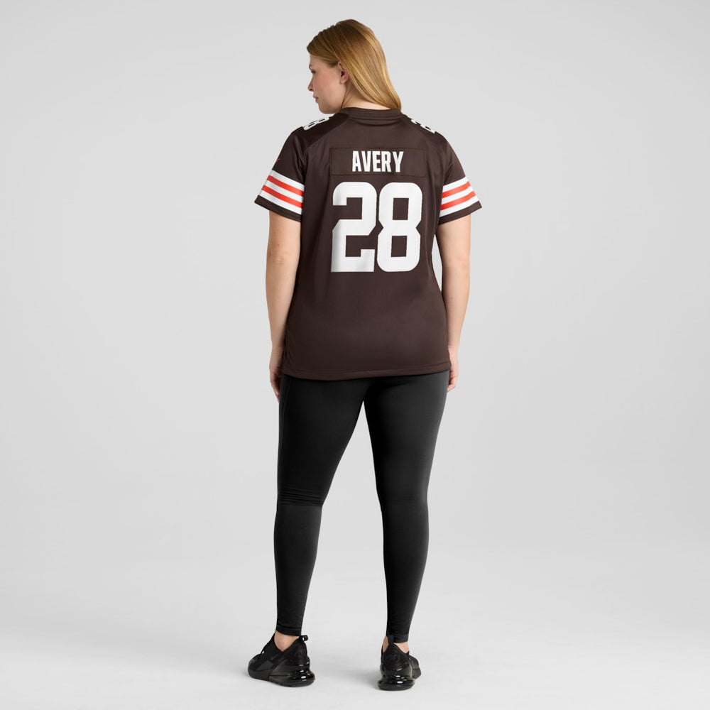 Nike Tre Avery Cleveland Browns Women's Team Game Jersey Brown